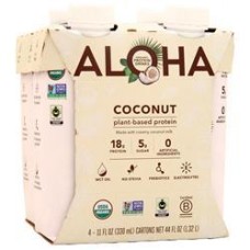 Aloha Organic Coconut Plant-Based Protein RTD (Ready To Drink) - 4 PACK - 10% OFF! - SOLD OUT