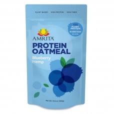 Amrita Protein Oatmeal - Blueberry Hemp (13.9 oz. bag) - no sugar added - 20% OFF!