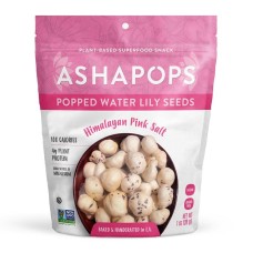 AshaPops Popped Water Lily Seed Snacks - Himalayan Pink Salt