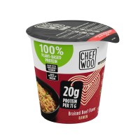 Chef Woo High Protein Ramen - Vegan Braised Beef Flavor Chef Woo High Protein Ramen - Vegan Braised Beef Flavor
