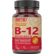Deva Nutrition Vegan Vitamin B12 Sublingual 1000 mcg