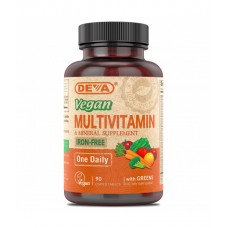 Deva Nutrition Vegan Iron-Free Multivitamin & Mineral with Greens - 15% OFF!