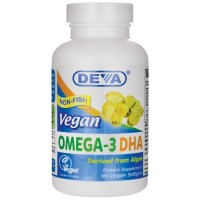 Deva Nutrition Vegan Omega-3 DHA Softgels - 10% OFF!