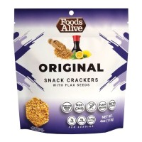 Foods Alive Organic Original Snack Crackers with Flax Seeds (4 oz. bag) - 10% OFF!