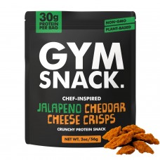 Louisville Vegan Gym Snack Jalapeno Cheddar Cheeze Protein Crisps - 30g protein per bag!