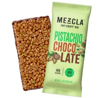 Mezcla Puff-Crispy Gluten-Free Protein Bar - Pistachio Chocolate BEST BY 4/20/26 - 50% OFF!
