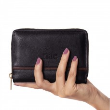 NAE Vegan Eva Eco-Friendly Women's Black Wallet With Card Slots