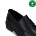 NAE Vegan Shoes Fiore Black Loafers Chunky Sole  (women's) - made with 'apple leather'