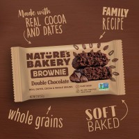 Nature's Bakery Whole Wheat Double Chocolate Brownie Bars Twin Pack