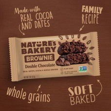 Nature's Bakery Whole Wheat Double Chocolate Brownie Bars Twin Pack