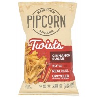 Pipcorn Cinnamon Sugar Twists (Big 4.5 oz. bag) - Made with upcycled heirloom corn - 20% OFF!
