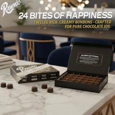Rawmio Organic 70% Dark Chocolate Bonbons - 24 Piece Gift Box Rawmio Organic 70% Dark Chocolate Bonbons - 24 Piece Gift Box