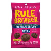 Rule Breaker Snacks Chocolate Brownie Bites (4 oz. bag) - a healthier treat! - 10% OFF!