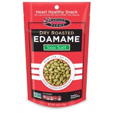 Seapoint Farms Roasted Edamame with Sea Salt (4 oz.) - 14g protein per serving!