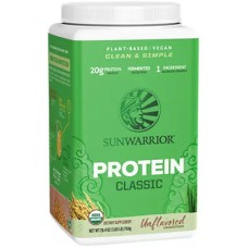 Sunwarrior Organic Plant Protein Powder Unflavored Natural (26.4 oz.) - 30 Servings - 20% OFF!