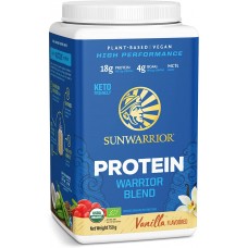 Sunwarrior Organic Warrior Blend Plant Protein Powder Vanilla (26.4 oz.) - 30 Servings - 25% OFF!