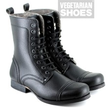 Vegetarian Shoes Black Vintage Boots (women's)